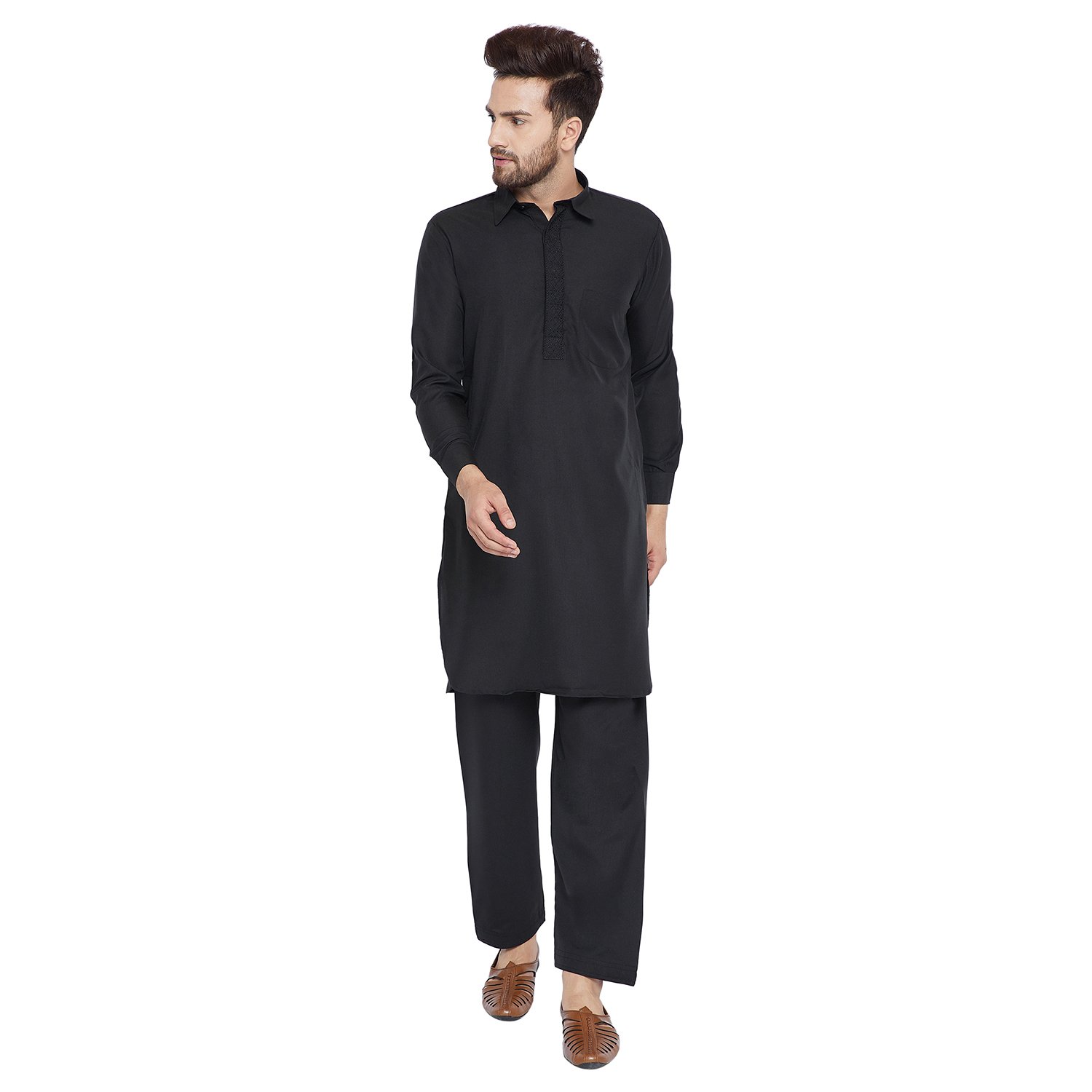 sojanya (since 1958) men's cotton blend pathani kurta salwar