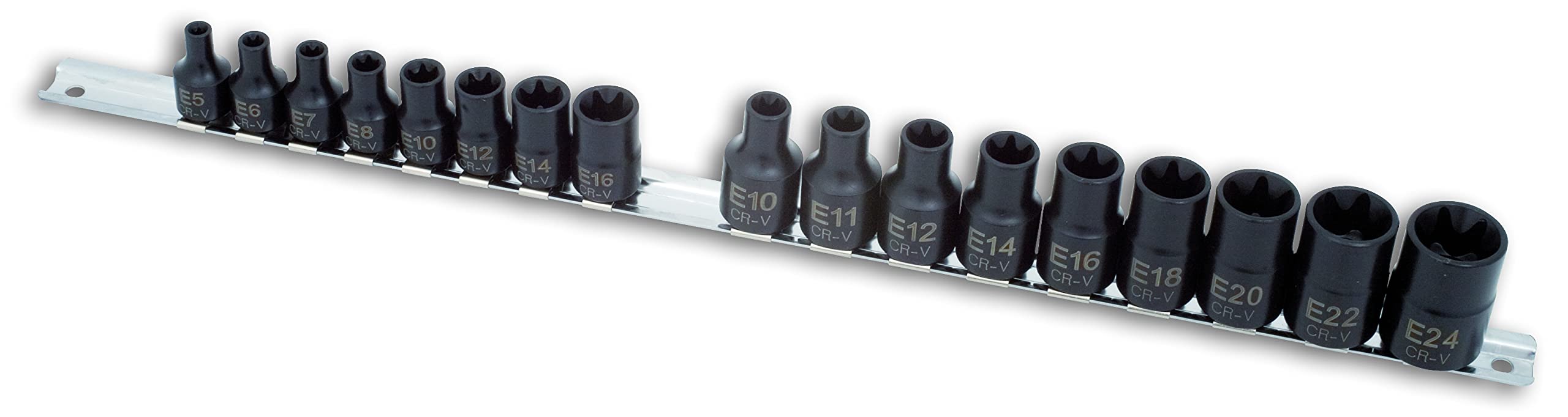 Laser 3930 Impact Star Socket Set 3/8"D, 1/2"D 17pc