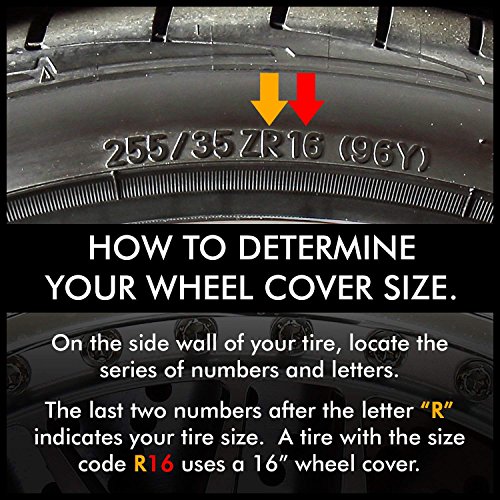 IPS Venom Universal Fit Wheel Cover [Set of 4] - 16 in. ABS Hub Cap with 10 Spokes, Black/Silver Finish. Car Accessories - Thumbnail 3