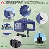 VOUNOT 3m x 3m Heavy Duty Gazebo with Sides & Central Lock System, Blue view 5