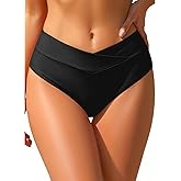 Tempt Me Women Full Coverage Bikini Bottom - V Cut Swimsuit High Waisted Bathing Suit Bottoms 2025