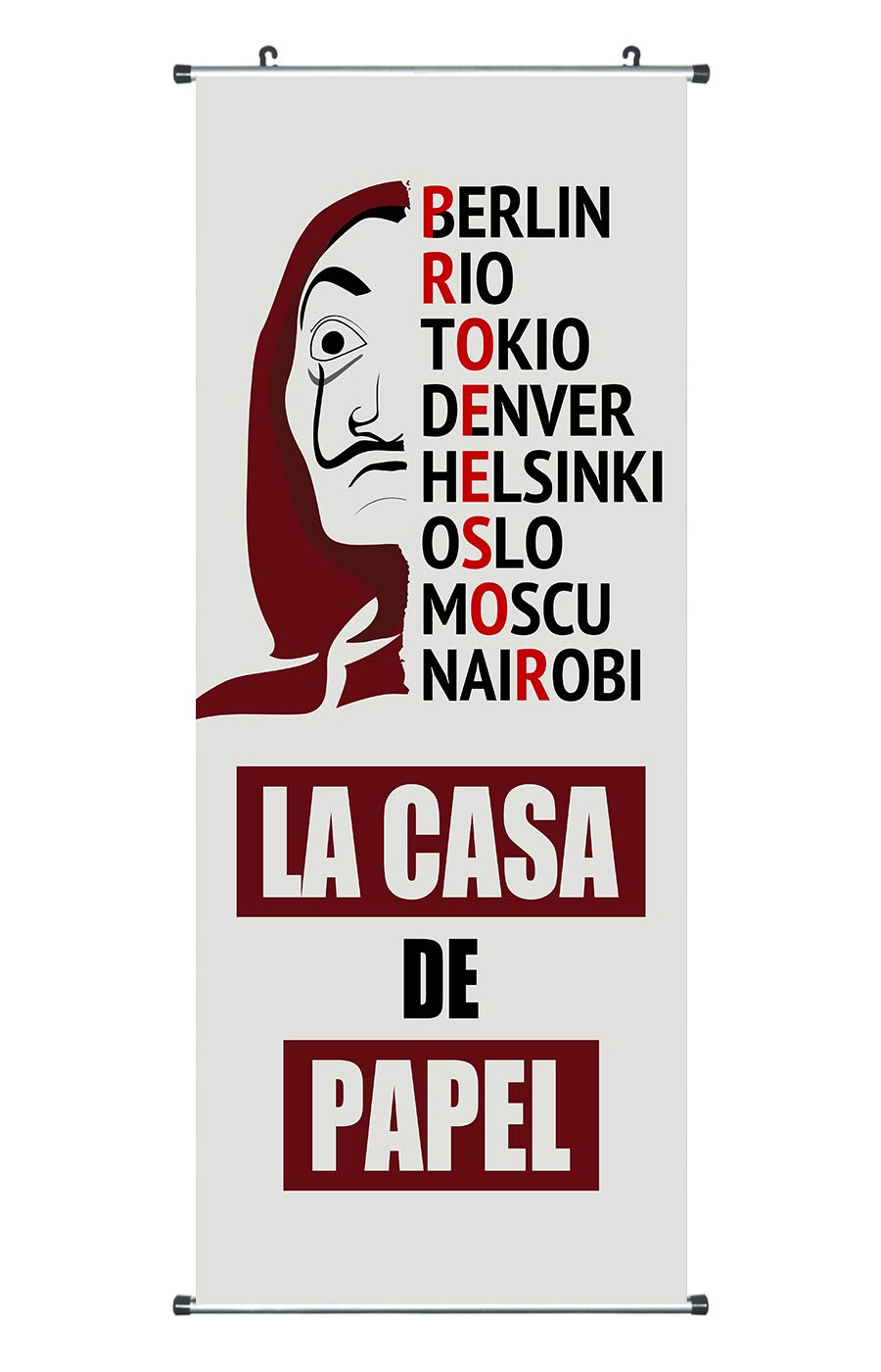 Haus Des Geldes Rollbild Kakemono Poster Aus Stoff 100x40cm