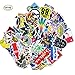 100 Pieces Waterproof Vinyl Stickers for Personalize Laptop, Car, Helmet, Skateboard, Luggage Graffiti Decals (I - section)