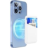 SHANSHUI Magnetic Phone Wallet, Durable Leather Wallet Credit ID Bussiness Card Holder for Back of Phone Compatible with iPhone 17/16/ 15/14/ 13/12 Mini/Plus/Pro/Pro Max