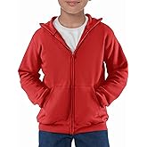 Haloumoning Boys Zip Up Hoodie Sweatshirt Kids Long Sleeve Fleece Sweatshirts with Kangaroo Pockets 5-14 Years