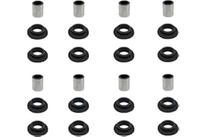 MINSTAR Shock Bushings 16Pcs & Sleeve 8Pcs Fits Arctic Cat ATV Bearcat 454 1996-1998, 250 1999-2005, 300/400/500 2X4 4X4 1998-2006, 650 2004-2006, 700 EFI 2006, 700 Diesel 2007