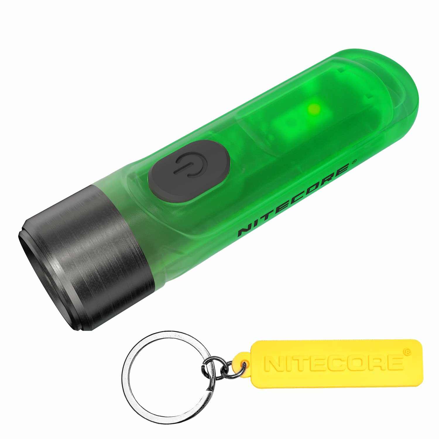 Nitecore Tiki GITD 300 Lumen Luminous Body USB-C Rechargeable EDC Keychain Flashlight with NITECORE Tag
