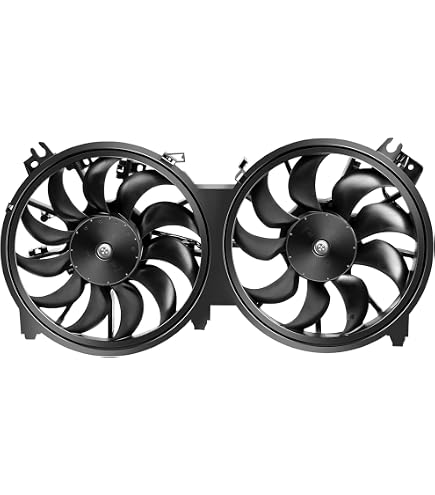 Aftermarket Radiator & A/C Condenser Dual Cooling Fan Assembly For 2003-2008 Infiniti FX35