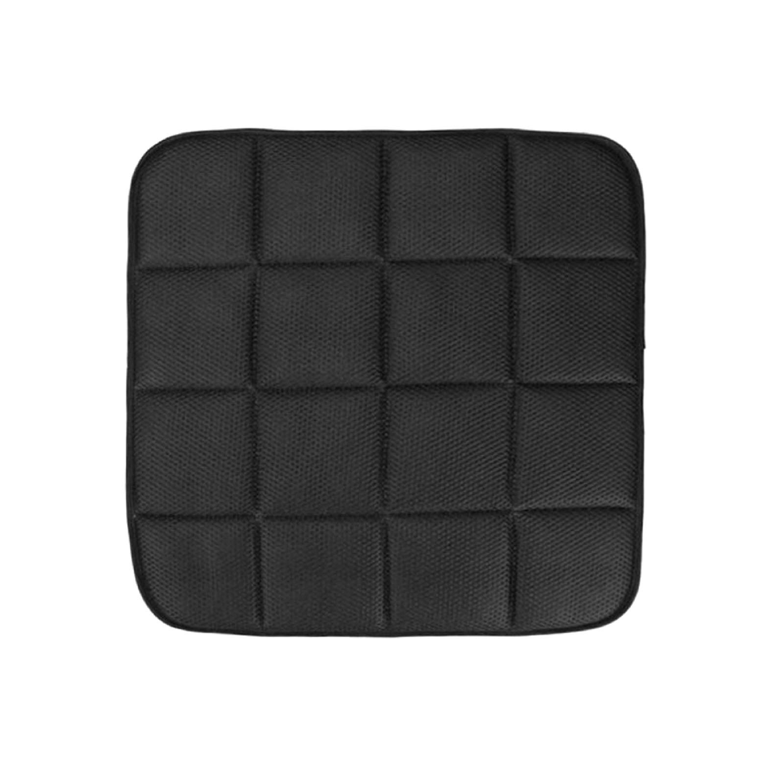 EQLEF® Natural Bamboo Charcoal Office Chair Cushion Car Seat Cushion Anti-Skid Cushion - Black