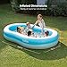 Sable Inflatable Pool, Swimming Family Size Kiddie Blow Up Pool, 103 x 63 x 18 in, Easy Set Up, for Ages 3+