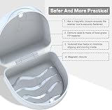 BVN Retainer Case & Denture Box Slim Orthodontic Storage White view 3