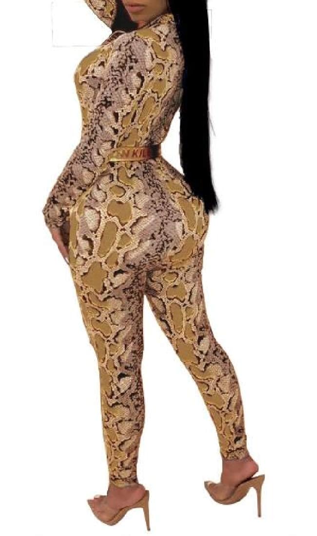 snakeskin one piece jumpsuit