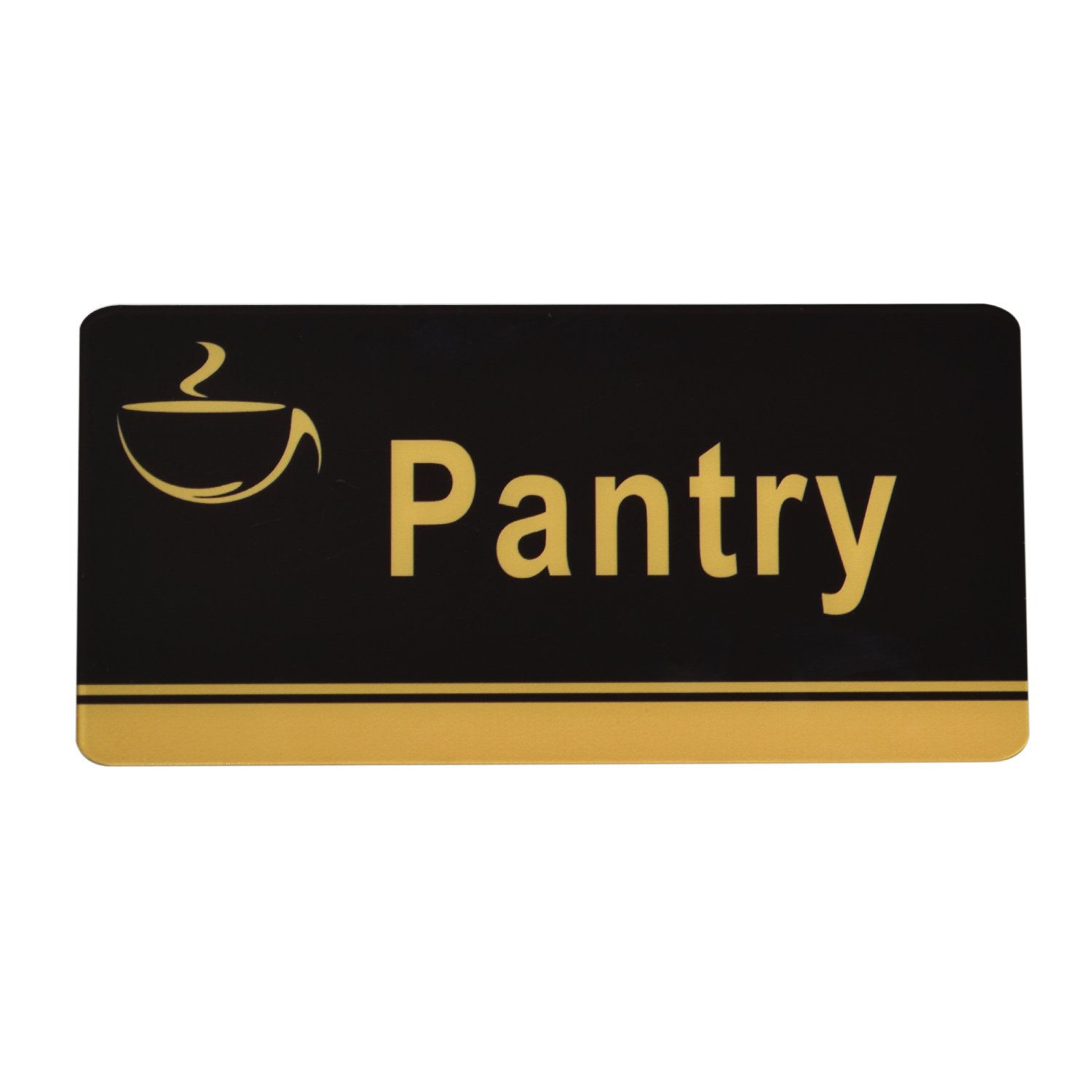 Pantry Sign Plate Wall or Door Sign with 3M Tape Sign board by Geboor