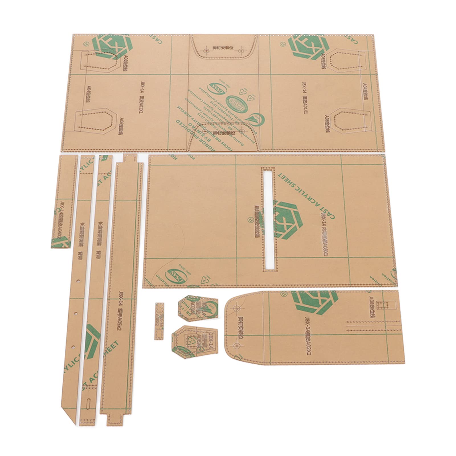 Handbag Leather Pattern Template Acrylic Stencil for Making Shoulder Bag DIY Sewing Crafting Accessories