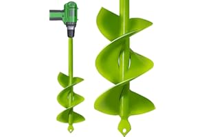 TCBWFY Auger Spiral Drill Bit for Planting 3x12inch Upgraded Drill Bit for Fast Digging Garden Auger Drill Bit for Planting Bulbs Flowers Planting Auger for Drill Post Hole Digger for 3/8" Hex Drill