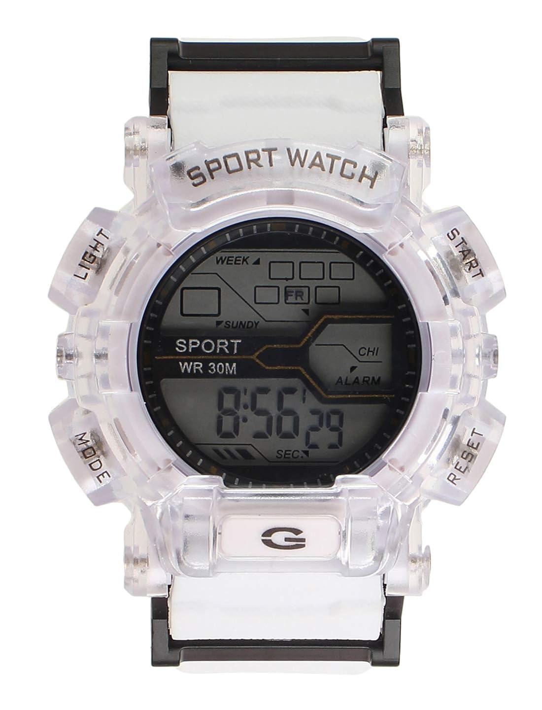white colour digital watch