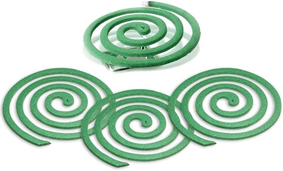 Lovhome Citronella Coils - Outdoor Use - Each Coil Could Last for 5-7 Hours - 2 Pack Contains 16 coils & 2 Coil Stands