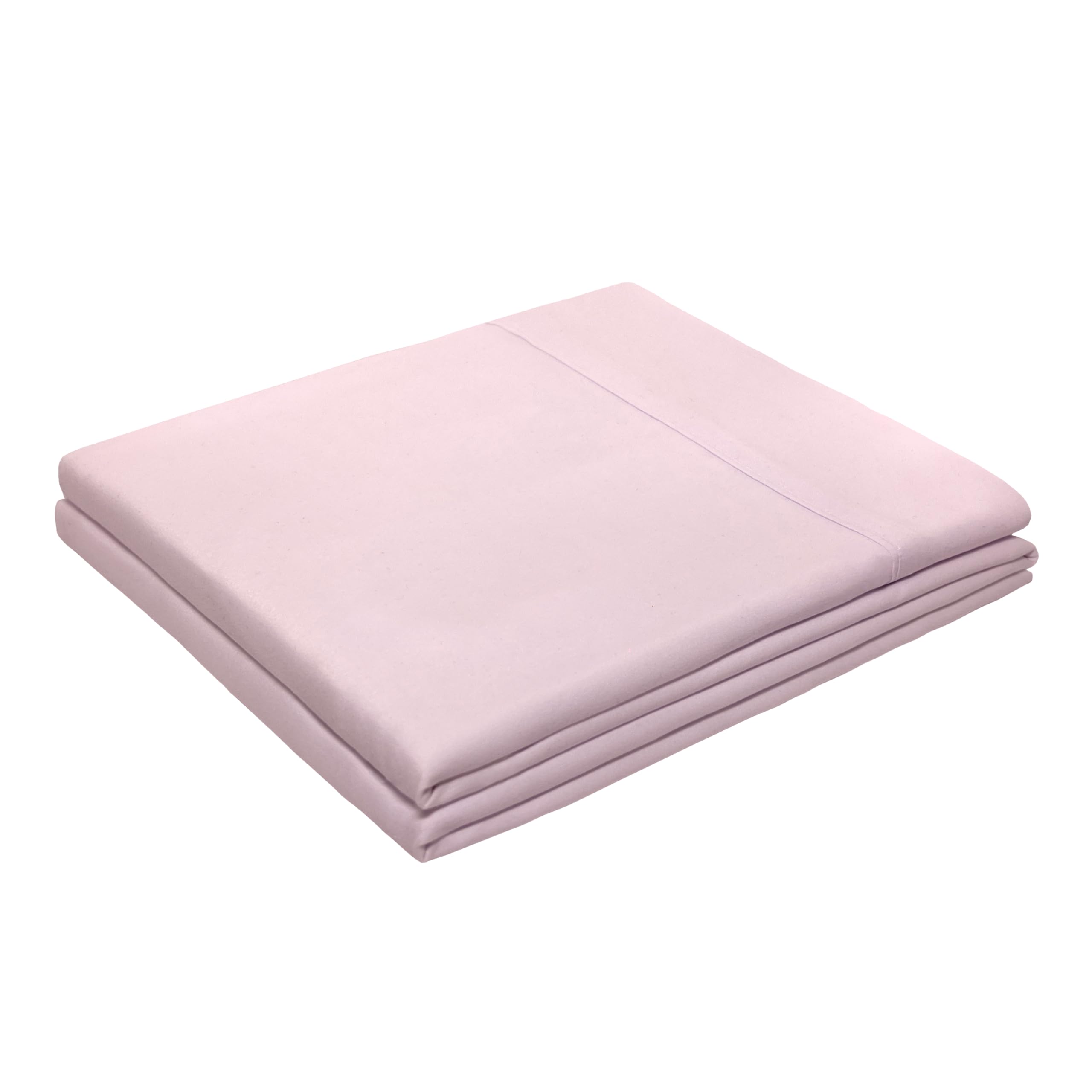 Photo 1 of HBHLFZ King Flat Sheet - Ultra Soft Polyester Top Sheet - Hotel Quality Bed Sheets - Comfortable Wrinkle-Free - Easy to Care for - 1 King Flat Sheet Only?King?Light Pink?
