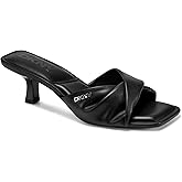 DKNY Womens Jolaine Twist Heel Sandal Mule