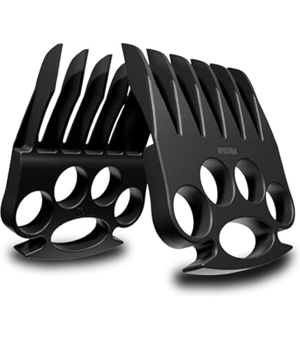 Cave Tools Fleischkrallen - Talon-Spitzen Für Pulled Pork & Grillfleisch - Spülmaschinenfest Merlot