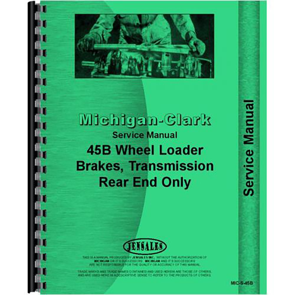 Amazon.com: New Michigan 45B Wheel Loader Service Manual: Industrial &  Scientific