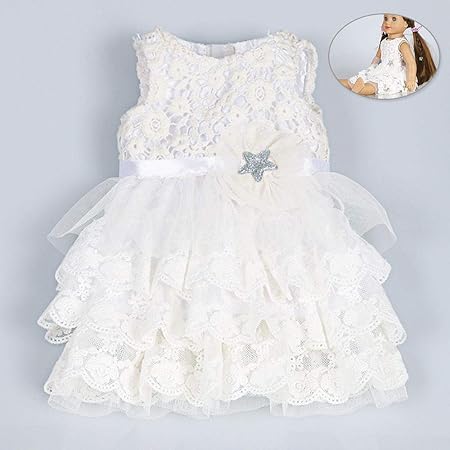 Reborn Baby Doll Clothes Outfits, Dress Skirt Pajamas Suit for 18 Inch American Girls Dolls Accessories Newborn Girl Dolls Clothes Birthday Christmas Gift,D