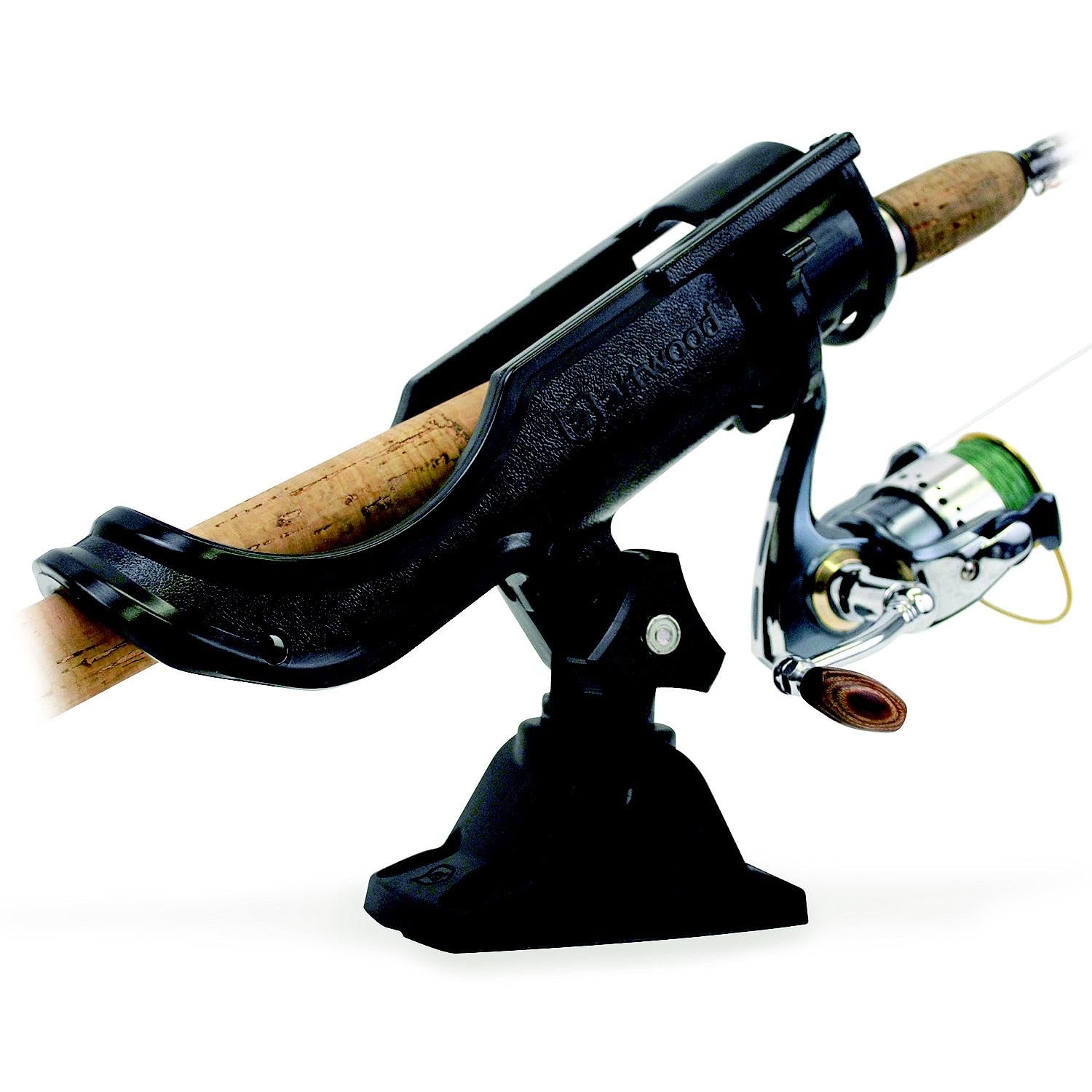 Attwood 5009-4 Heavy-Duty Adjustable Rod Holder with Combo Mount, Black Finish