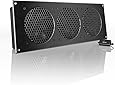 AC Infinity AIRPLATE S9, Quiet Cooling Fan System 18" with Speed Control, for Home Theater AV Cabinet Cooling
