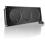 AC Infinity AIRPLATE S9, Quiet Cooling Fan System 18" with Speed Control, for Home Theater AV Cabinet Cooling