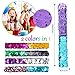 Outgeek Mermaid Slap Bracelet, 16 PCS Mermaid Slap Sequin Magic 16Color Flip Sequin Bracelet Hair Band Clasp Reversible Mermaid Slap Wristband Charm for Girls Boys Women Party Birthday