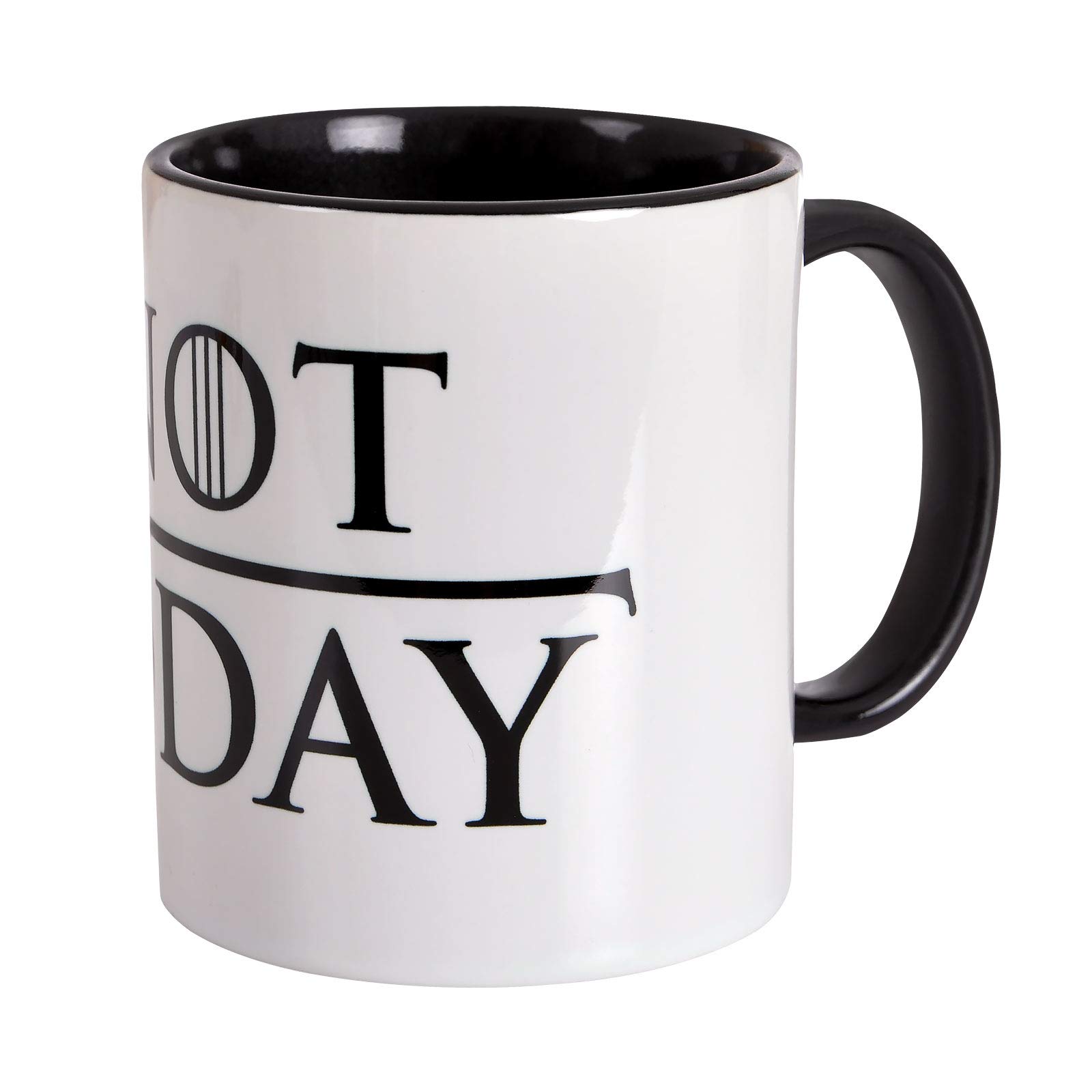Elbenwald Not Today All-Round Print Mug for Game of Thrones Fans Ceramic 320 ml White