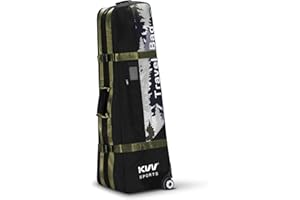 KVV Hi-Protective Golf Travel Bag with Extra Padded Top, Foldable Golf Travel Cover with Wheels, Multiple Handles and Pockect