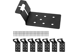 ICOKIN 8 Pack T-Post Bracket 4" T Post Mount Bracket for Signs, Or Fences