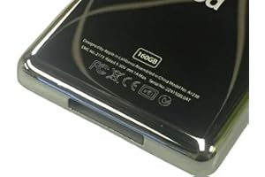 AMNOOL Stainless steel Metal Back Housing Cover Case repair replacement for iPod Classic 6/7th Video 5/5.5th Thin (160G)