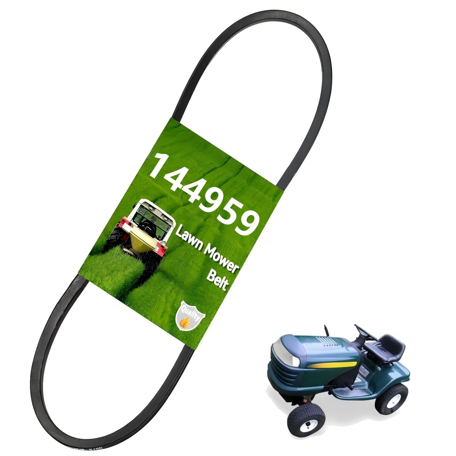 Photo 1 of 144959 532144959 Deck Drive Belt 1/2" X 95" Compatible with 130801 532130801 138255 532138255 160855 24690 144959D Craftsman Poulan 42" DYT4000 LT1000 T1000 LT1500 LT3000 DLT3000
