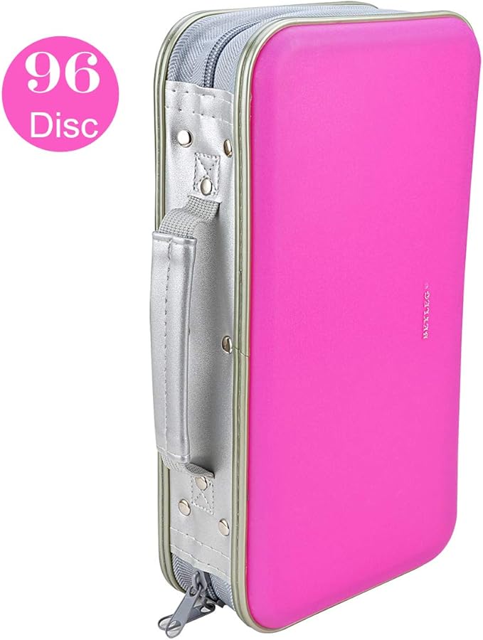 CD DVD Wallet, Wismart 96 Capacity Heavy Duty Sturdy DVD