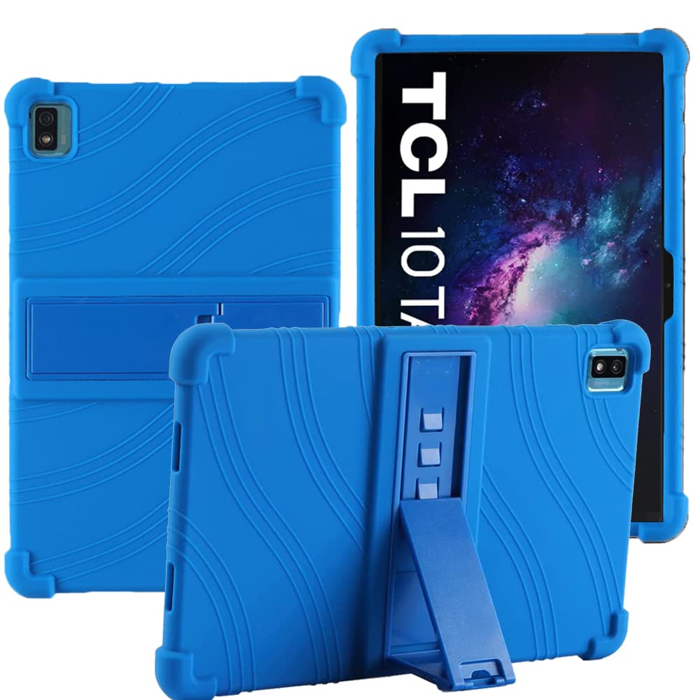 YHFZR Case for TCL 10 Tab Max 4G(10.36"), Soft Kid Friendly Light Weight Build in Kickstand Protective Case for TCL 10 Tab Max 4G(10.36"), Blue