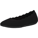 Skechers Womens Cleo 2.0 - Love Spell Scalloped Knit Skimmer Flats with Air-Cooled Memory Foam