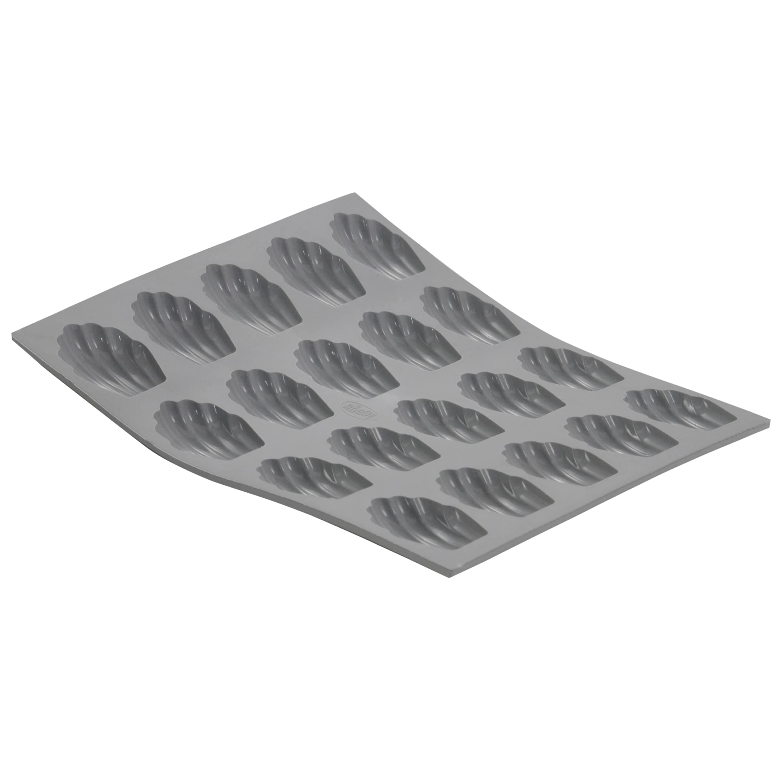 De Buyer 1851.21D Elastomoule Silicone Baking Mould, 20 Mini Madeleine Cakes, 0,64 cl Capacity
