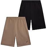 Reebok Boys Athletic Shorts - 2 Pack Performance Quick Dry Pull On French Terry Boys Shorts with Pockets for Basketball Gym