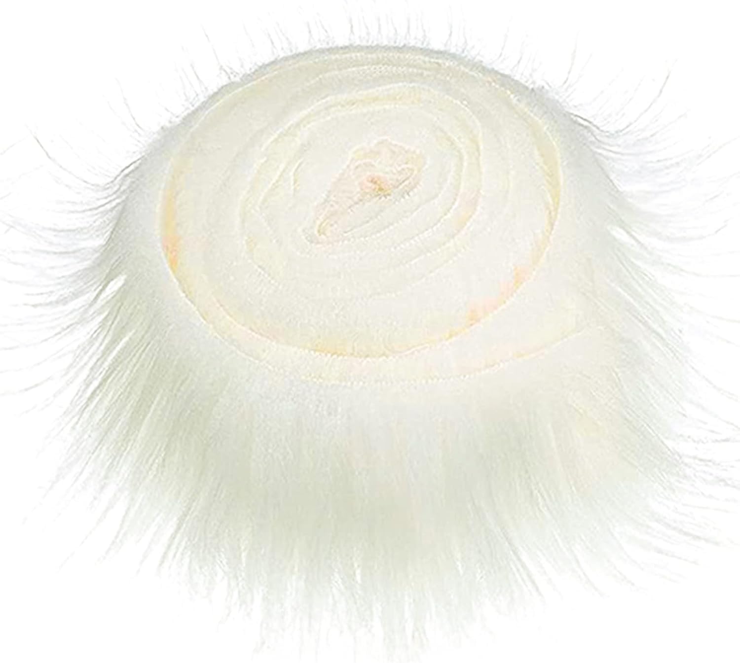 View 1 of 1 Roll White Faux Fur Ribbon DIY Shaggy Plush Faux Fur Fabric Precut Strips Handmade Super Soft,Arts,Crafts and Sewing Furry Fabric