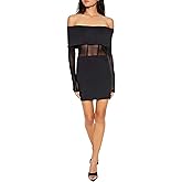 Forever 21 Womens Off-The-Shoulder Corset Mini Dress