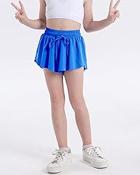 KEREDA Girls Flowy Shorts,Butterfly Shorts for Teen