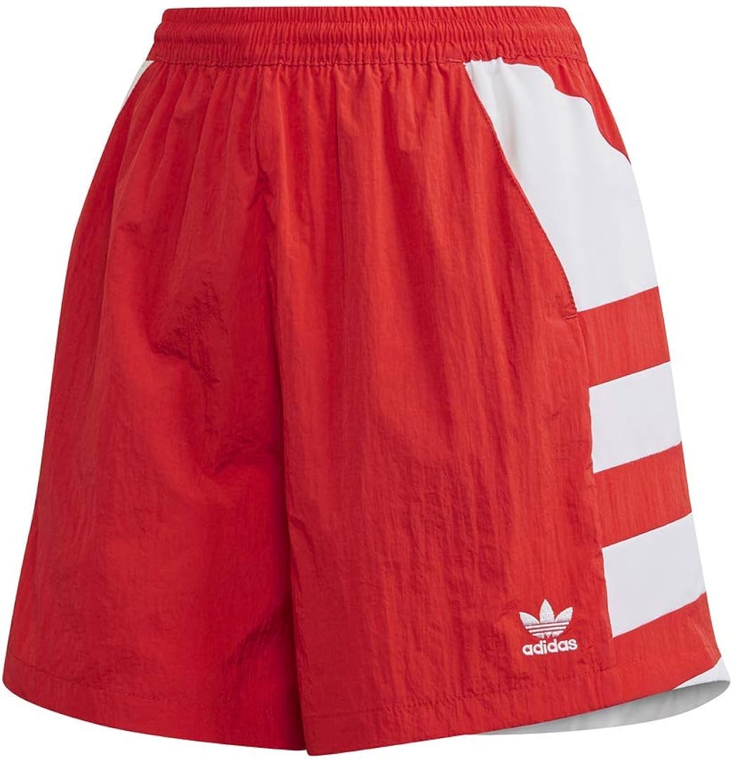 red adidas originals shorts
