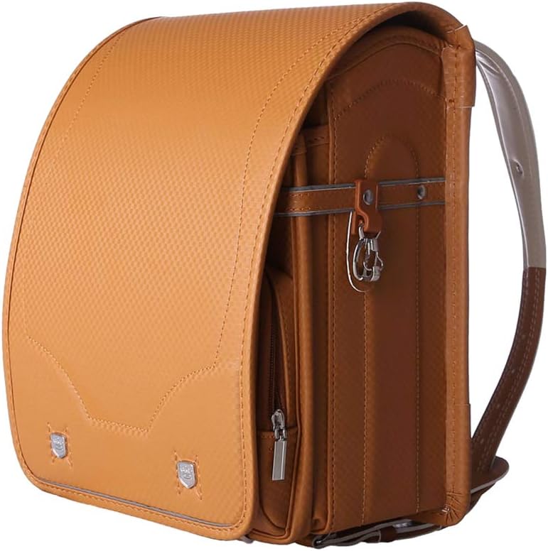 MIMI KING Japanese Schoolbag Primary School Students Backpack PU Leather Waterproof Automatic Locking Large Capacity for Boys and Girls