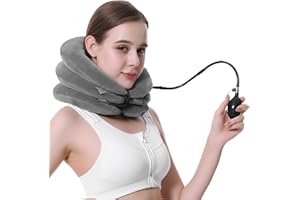 Suweiyuanshiyi Cervical Neck Traction Device for Instant Neck Pain Relief，Innovative 3-Layer in Vary Sizes Decompression Desi