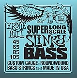 Ernie Ball Super Long Scale Nickel Wound Slinky Bass Guitar Strings Set .045 - .105