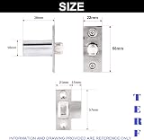 TERF Adjustable Roller Catch Polished Nickel Door Latch with Fixing Screw view 3