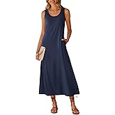 ANRABESS Womens Maxi Dresses 2026 Summer Casual Scoop Neck Sleeveless Long Tank Dress Beach Sundress Travel Vacation Clothes
