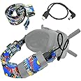 JCHPINE FPV Goggles Head Strap and Power Cable for DJI FPV Goggles V2, Short Power Supply Line and Headband Strap for DJI FPV Combo, Accessories for DJI FPV Goggles V2